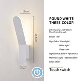 Modern Minimalist LED Bedside Wall Sconce - Plexiglass Accent Light - Hans Lumiere