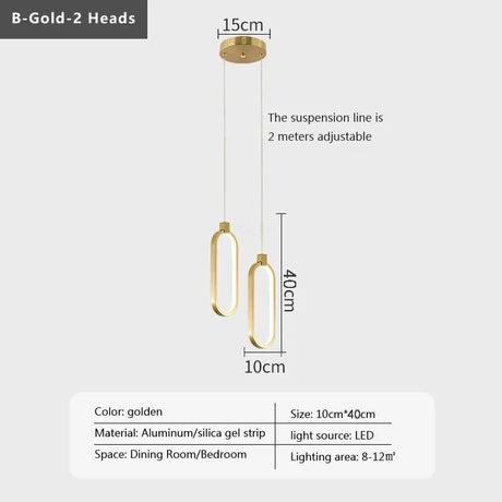 Modern Minimalist LED Pendant Light Chandelier - Hans Lumiere