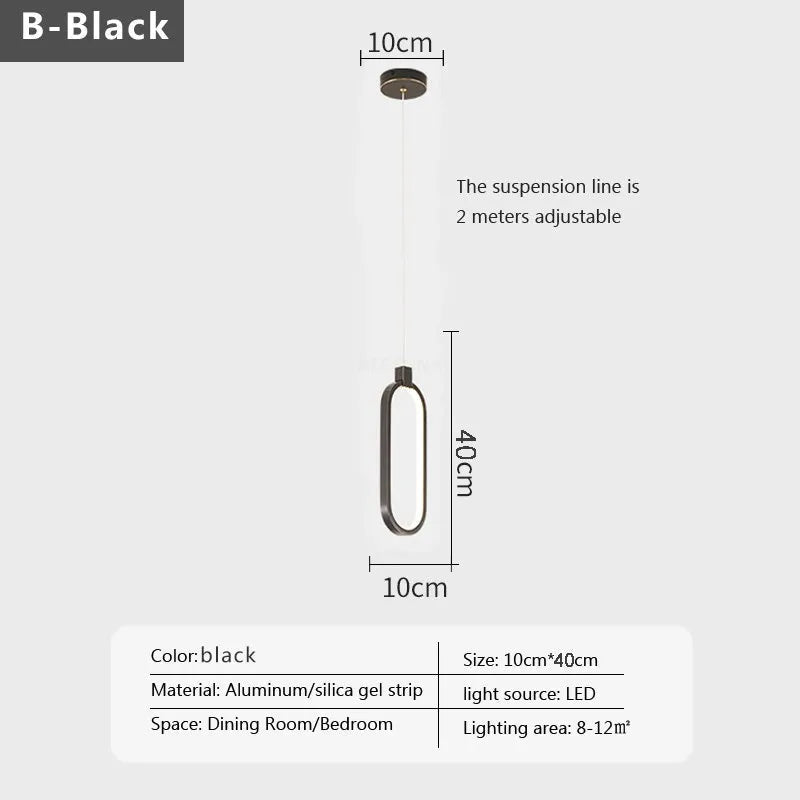 Modern Minimalist LED Pendant Light Chandelier - Hans Lumiere