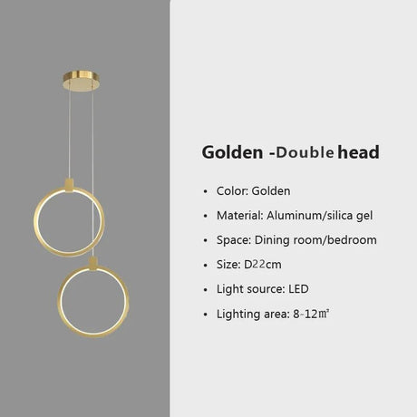 Modern Minimalist LED Pendant Light Chandelier - Hans Lumiere