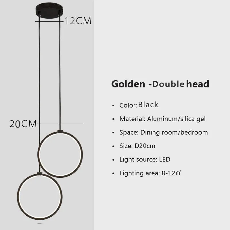 Modern Minimalist LED Pendant Light Chandelier - Hans Lumiere