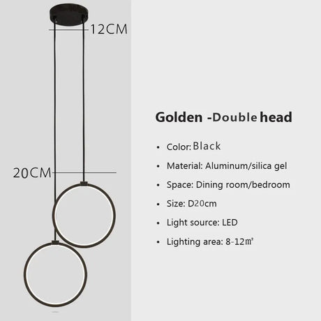 Modern Minimalist LED Pendant Light Chandelier - Hans Lumiere