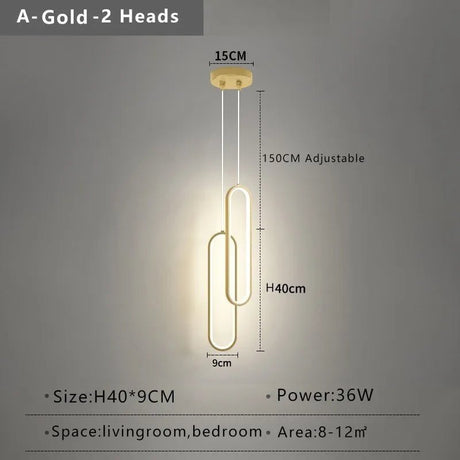 Modern Minimalist LED Pendant Light Chandelier - Hans Lumiere
