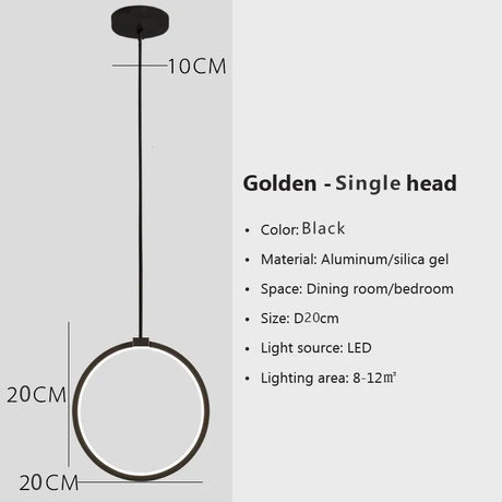 Modern Minimalist LED Pendant Light Chandelier - Hans Lumiere
