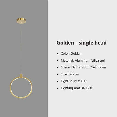 Modern Minimalist LED Pendant Light Chandelier - Hans Lumiere