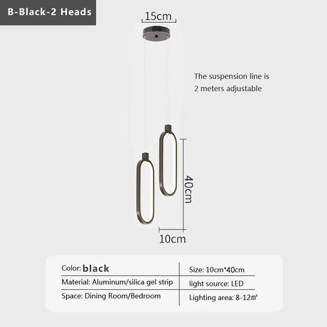 Modern Minimalist LED Pendant Light Chandelier - Hans Lumiere