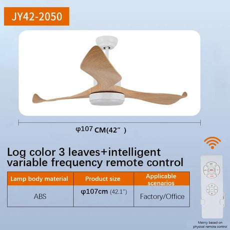 Modern Minimalist Nordic LED Ceiling Fan Light With Remote Control - Hans Lumiere
