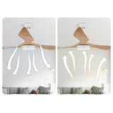 Modern Minimalist Nordic LED Ceiling Fan Light With Remote Control - Hans Lumiere