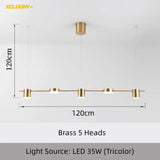Modern Minimalist Pendant Light Strips Hanging Lamp - Hans Lumiere