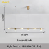 Modern Minimalist Pendant Light Strips Hanging Lamp - Hans Lumiere