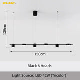 Modern Minimalist Pendant Light Strips Hanging Lamp - Hans Lumiere