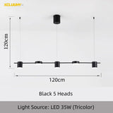 Modern Minimalist Pendant Light Strips Hanging Lamp - Hans Lumiere