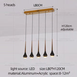 Modern Minimalist Staircase LED Chandelier - Hans Lumiere