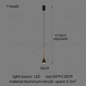 Modern Minimalist Staircase LED Chandelier - Hans Lumiere