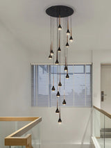 Modern Minimalist Staircase LED Chandelier - Hans Lumiere