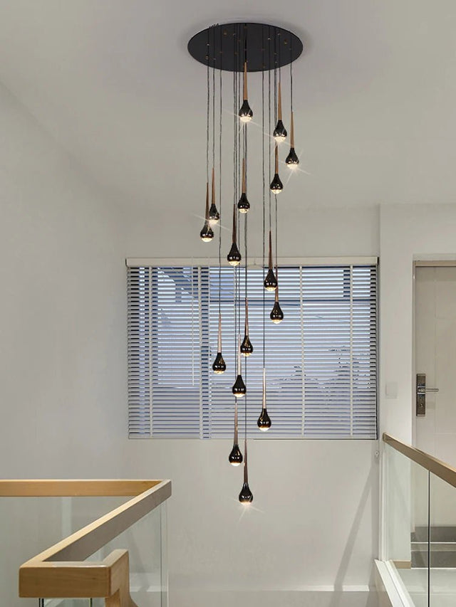 Modern Minimalist Staircase LED Chandelier - Hans Lumiere