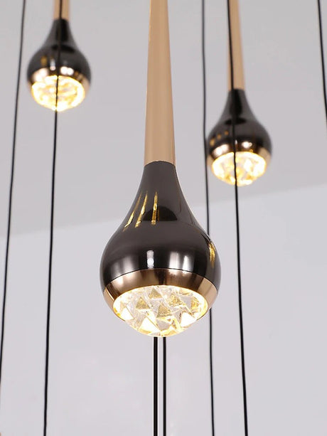 Modern Minimalist Staircase LED Chandelier - Hans Lumiere