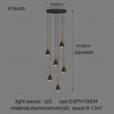 Modern Minimalist Staircase LED Chandelier - Hans Lumiere