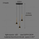 Modern Minimalist Staircase LED Chandelier - Hans Lumiere