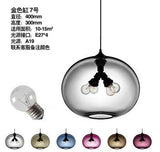 Modern Multicolored Glass Pendant Lights - Hans Lumiere
