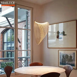 Modern Nordic Birch Wood LED Pendant Lamp - Hans Lumiere