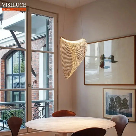 Modern Nordic Birch Wood LED Pendant Lamp - Hans Lumiere