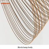 Modern Nordic Birch Wood LED Pendant Lamp - Hans Lumiere