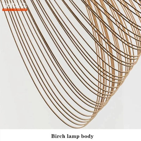 Modern Nordic Birch Wood LED Pendant Lamp - Hans Lumiere