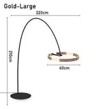 Modern Nordic Circle Fishing Floor LED Lamp - Hans Lumiere