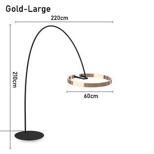Modern Nordic Circle Fishing Floor LED Lamp - Hans Lumiere