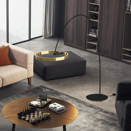 Modern Nordic Circle Fishing Floor LED Lamp - Hans Lumiere