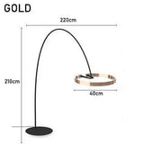 Modern Nordic Circle Fishing Floor LED Lamp - Hans Lumiere