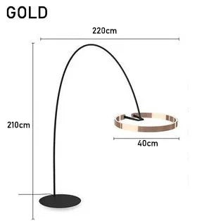Modern Nordic Circle Fishing Floor LED Lamp - Hans Lumiere