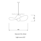 Modern Nordic Creative Hat Felt Pendant Lamp - Hans Lumiere