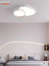 Modern Nordic Dimmable Black White LED Ceiling Lamp - Hans Lumiere
