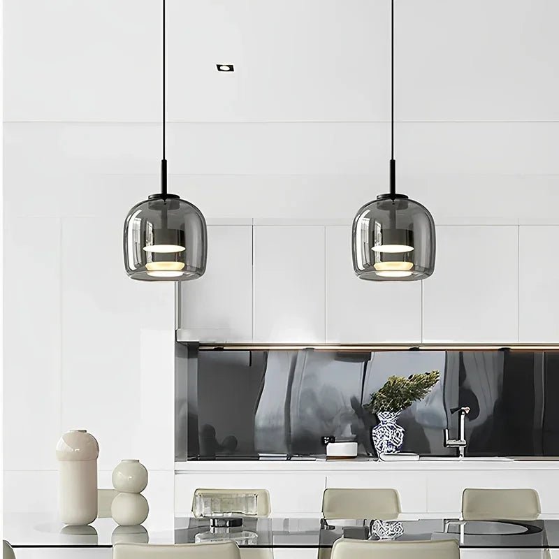 Modern Nordic Glass LED Pendant Light - Hans Lumiere