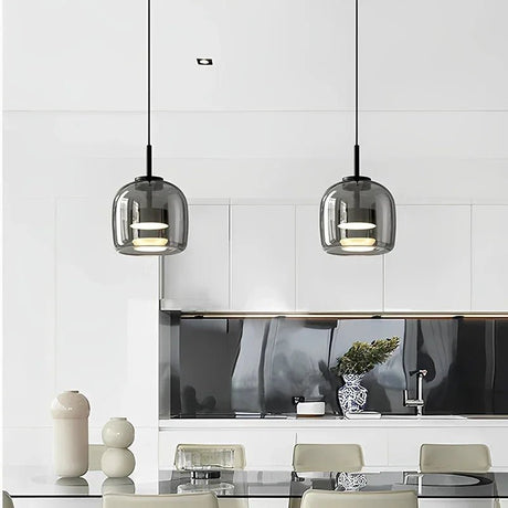 Modern Nordic Glass LED Pendant Light - Hans Lumiere