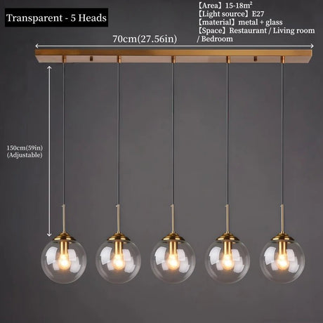 Modern Nordic Glass LED Pendant Light - Hans Lumiere