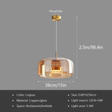 Modern Nordic Glass LED Pendant Light - Hans Lumiere
