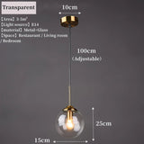 Modern Nordic Glass LED Pendant Light - Hans Lumiere