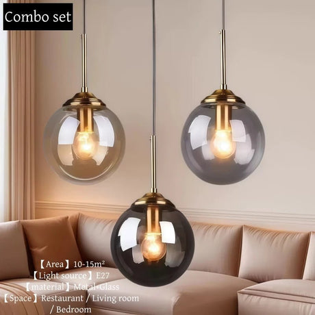 Modern Nordic Glass LED Pendant Light - Hans Lumiere