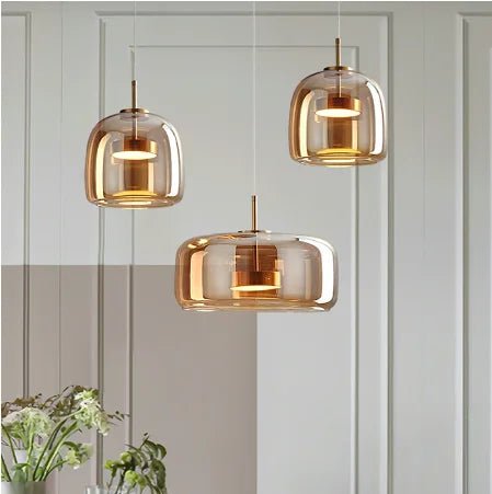 Modern Nordic Glass LED Pendant Light - Hans Lumiere