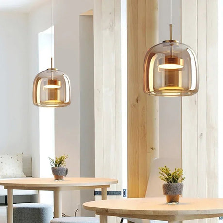 Modern Nordic Glass LED Pendant Light - Hans Lumiere