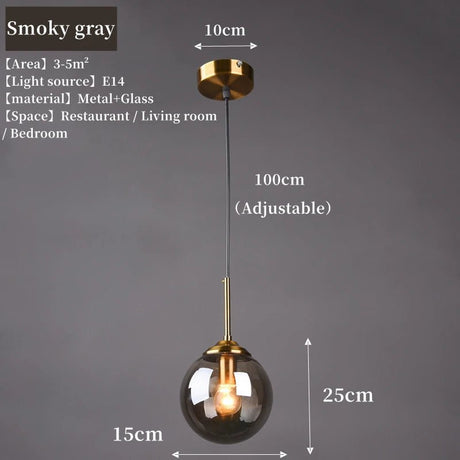 Modern Nordic Glass LED Pendant Light - Hans Lumiere