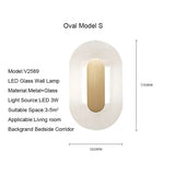 Modern Nordic Glass LED Wall Sconce - Hans Lumiere