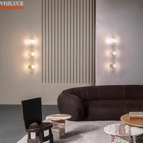 Modern Nordic Glass LED Wall Sconce - Hans Lumiere