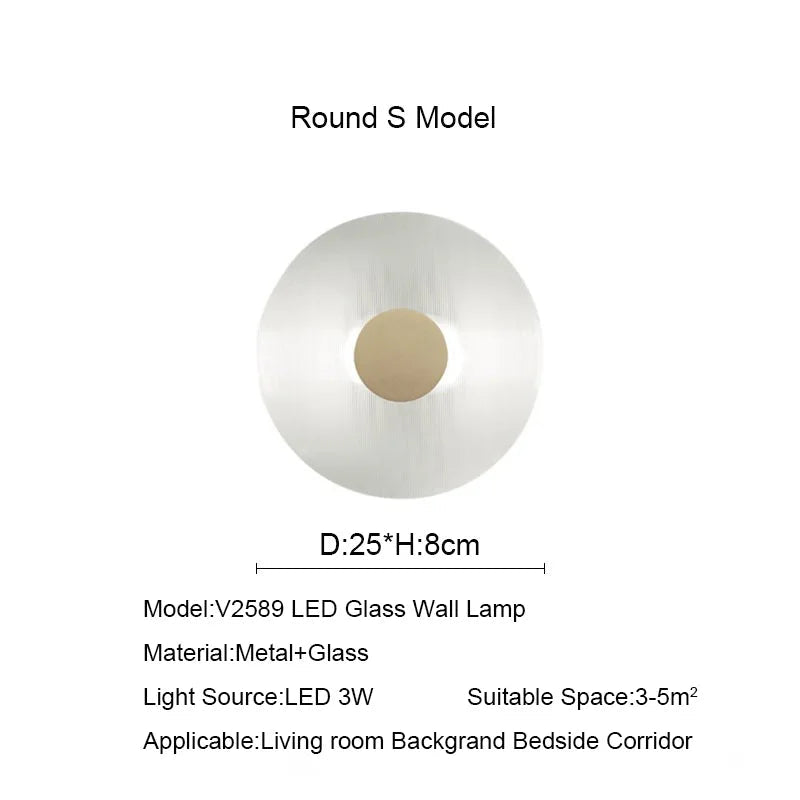 Modern Nordic Glass LED Wall Sconce - Hans Lumiere