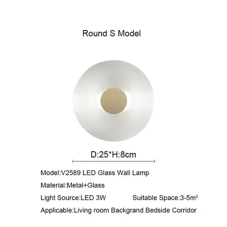 Modern Nordic Glass LED Wall Sconce - Hans Lumiere