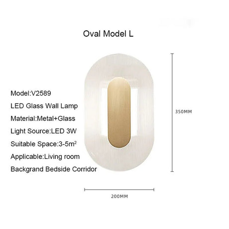 Modern Nordic Glass LED Wall Sconce - Hans Lumiere
