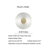 Modern Nordic Glass LED Wall Sconce - Hans Lumiere